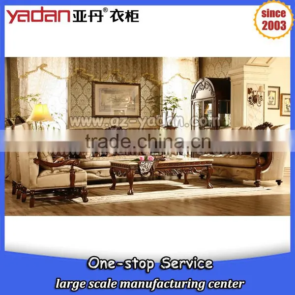 Luxury Lobby Wooden Sofa Set Designs,sofa Set Pictures of Wood Sofa Furniture Quality Choice photo-5