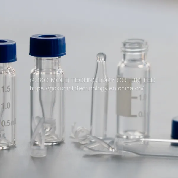 Experimental Sample Bottle With Bracket Inner Intubation Tip Bottom With Bracket Inner Intubation Transparent Brown Glass Bottle With Bracket Inner Lining Bottle photo-2