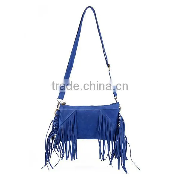 Bohemia Style Suede Clutch Bags/Designed Fringe Tassel Bag/New Clutch With Tassels photo-3