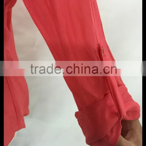 European and American Style of Silk Wadding Casual Women's Shirt photo-2