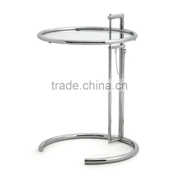 Eileen Gray Living Room Furniture Tempered Glass Coffee Table