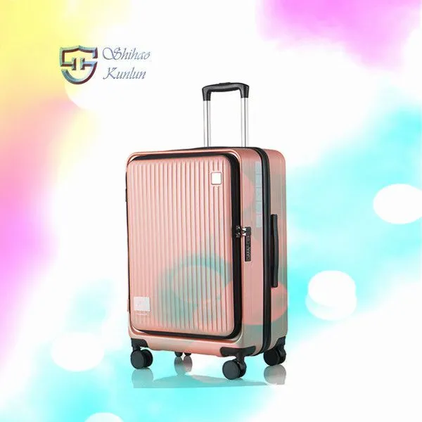 Portable Lightweight Luxury Spinner Suitcases Luggage Set 4 Wheels Hard Side Waterproof Trolley With Lock photo-4