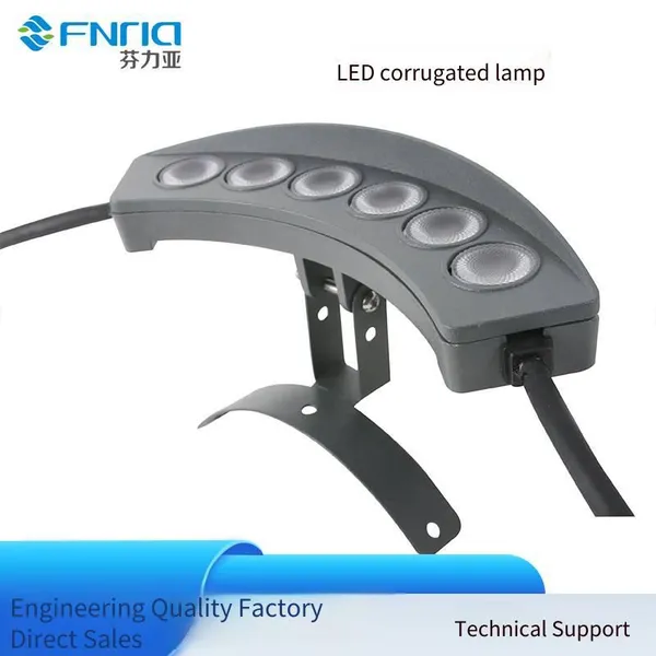 6w Led Outdoor Waterproof Corrugated Lights, 2*6w High and Low Voltage Ancient Town Tile Lights, Led Corrugated Spotlights photo-2