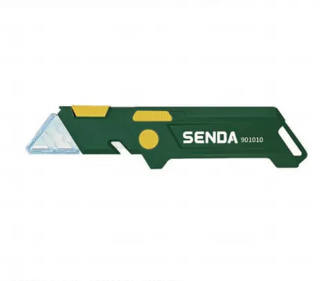 Portable Folding Utility Knife with TPR Comfort Grip, Multi‑Angle Adjustment & Spare Blade Storage