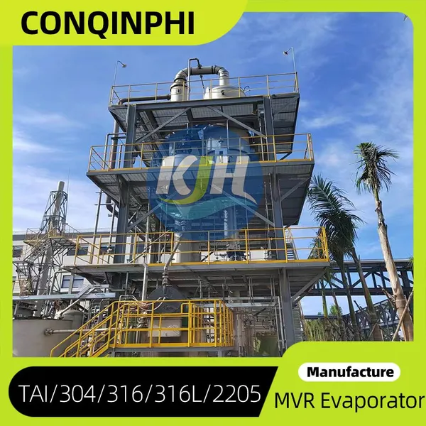 316L Stainless Steel Multi-effect MVR Evaporator, 150m² Heat Transfer Area, Low Fouling Design photo-5