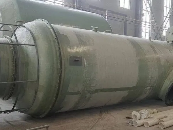 Kiln Desulfurization Tower, Wet Electrostatic Desulfurization and Dust Removal for Brick Factories, Flue Gas Desulfurization Equipment for Rotary Kilns, Fiberglass Spray Tower, Yutai