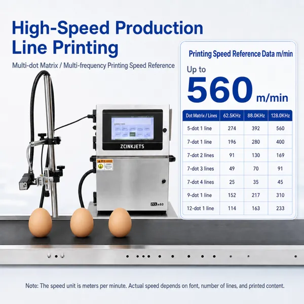 Small Character CIJ Inkjet Printer for Eggshell Date Batch and Traceability Code Printing photo-2