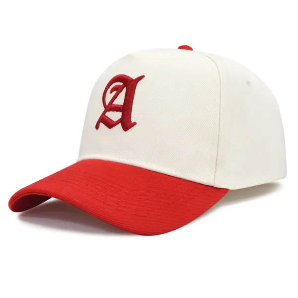 Two Tone Color Baseball Caps Curved Brim Letter Embroidery Breathable Twill Fabric Casual Daily Street Outdoor Sun Hats For Adults photo-3