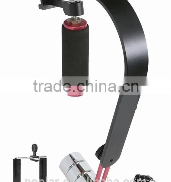 Poplar Video Stabilizer for GoPros, Smartphones, Cameras & Camcorders With Smartphone Holder & GoPros Adapter,steadycam photo-2