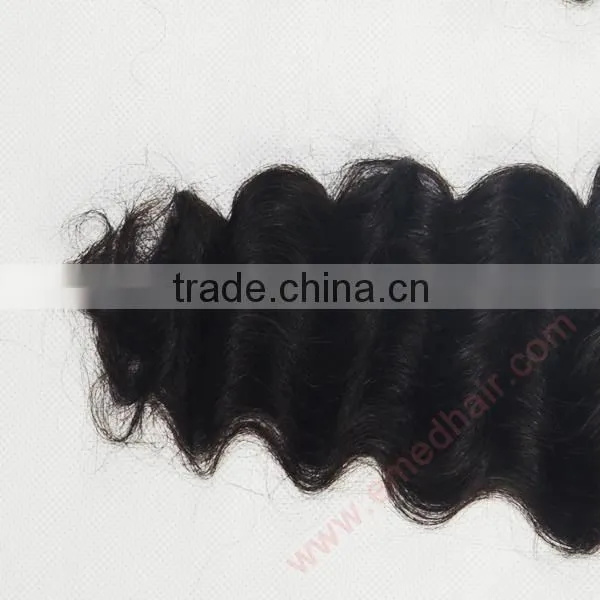 China 2015 New Product Virgin Hair Deep Wave India Human Hair Extension photo-4