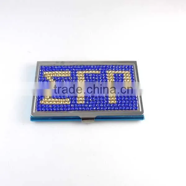 Rhinestone Business Card Holder Case Metal ZETA PHI BETA Business Card Holder Case Quality Choice photo-6