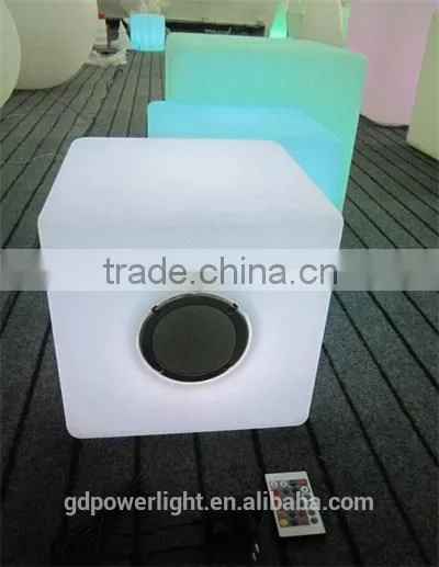 Fashion Rechargeable LED Cube With Bluetooth Speaker photo-2