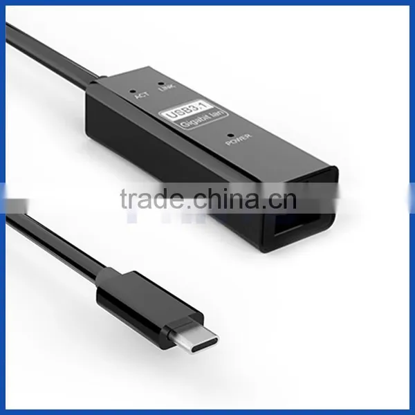 Female USB Type c to RJ45 1G Ethernet Lan Adapter Network Card photo-3