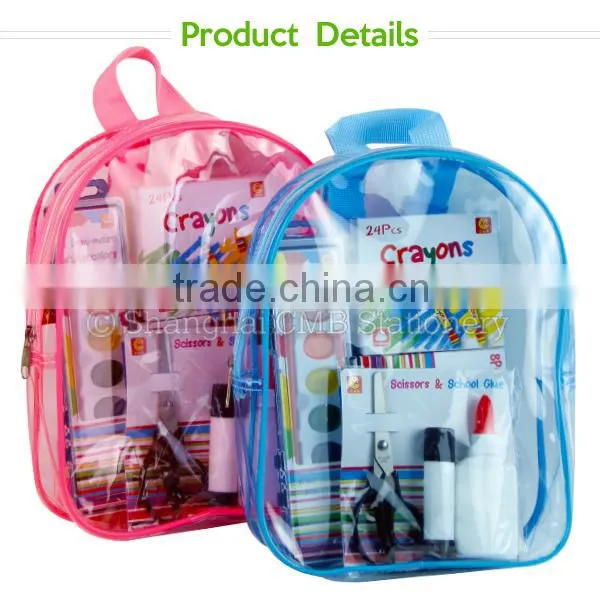 Study Set Pvc Transparent School Bags for Kids photo-4