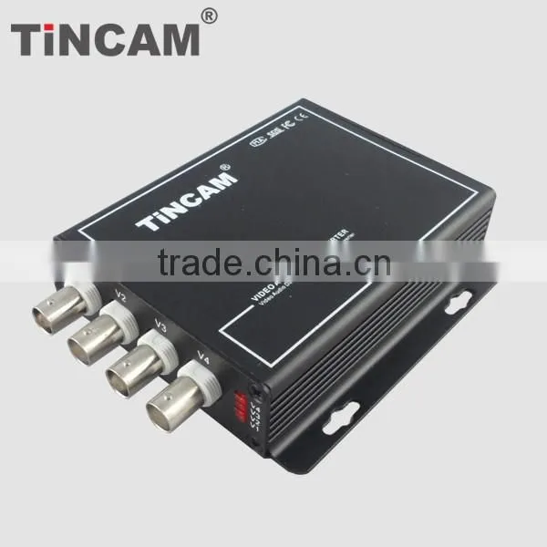 Nice Price 4 Channel Video BNC to Ethernet Fiber Video Converter