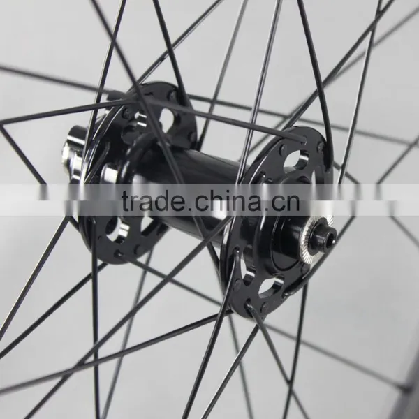 40mm Tubular 700c Road Disc Brake Carbon Wheel,bicycle Carbon Wheelset With Titamium Quick Release Double Disc Brake W40T photo-5