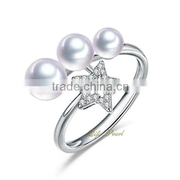 Wholesale Fashion Jewelry Mounts Pearl Ring Mountings photo-2