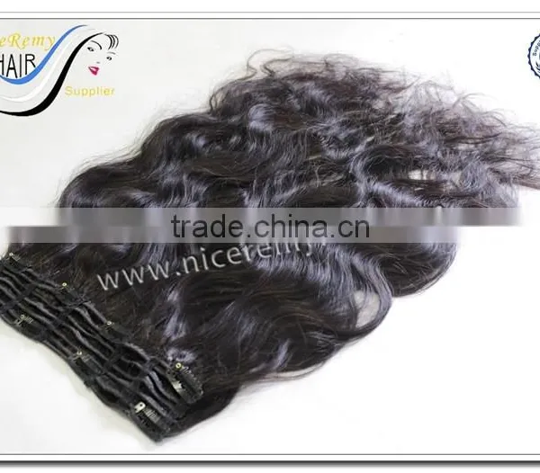 Cheap 100% Human Hair Clip in Hair Extension100% Human Hair Best Selling photo-6