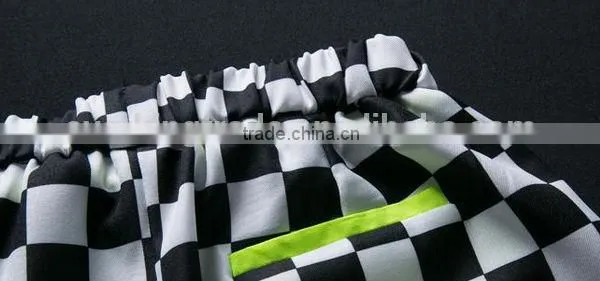 2014 New Trendy Black and White Gingham Top and Trousers for Ladies photo-4