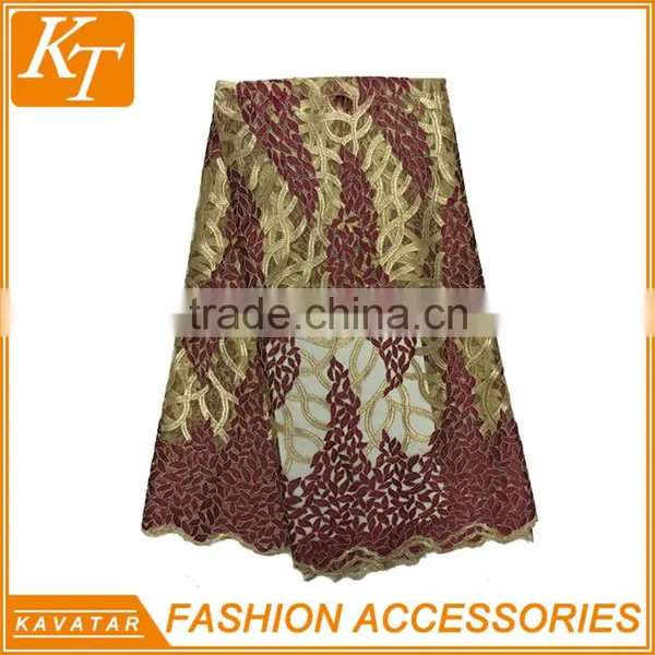 Kavatar Brand Latest African Cord Guipure Lace Fabric photo-2
