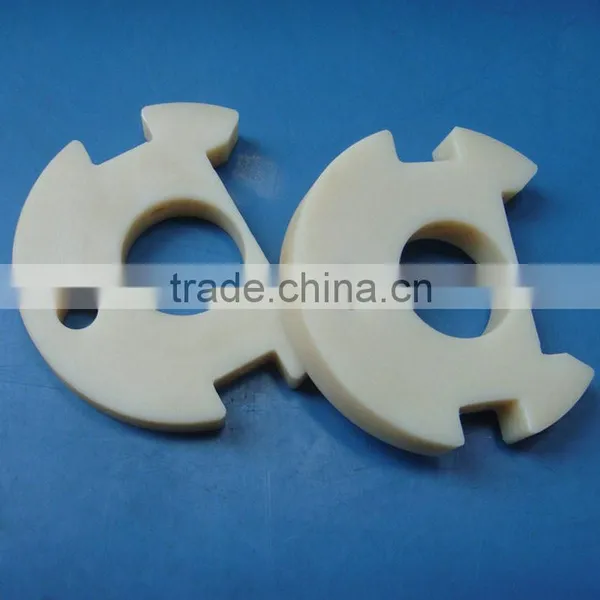 Engineering Plastic Cnc Milling Machining Custom Pa66 Square Hole Bushing photo-5