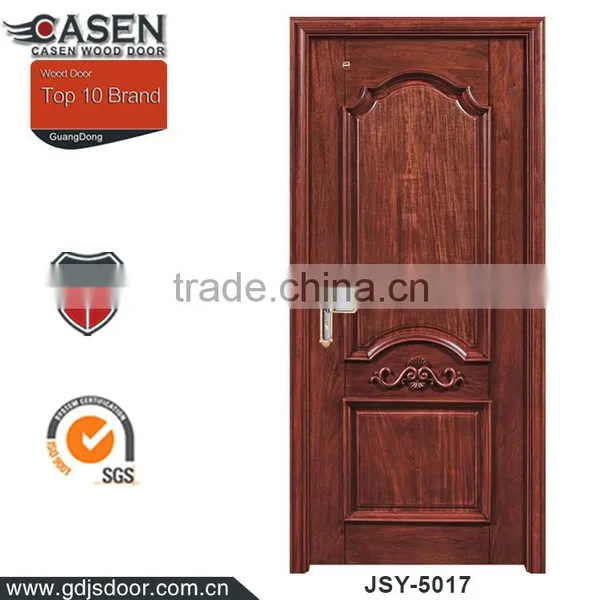 China Wholesale Mdf Engineering Teak Unfinished Wood Entry Door photo-2