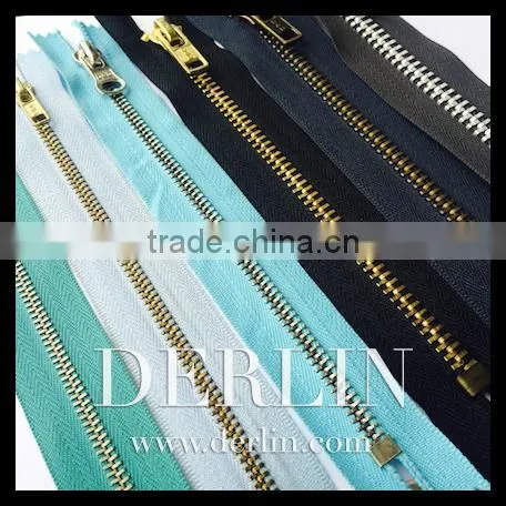 Blue Black Grey Metal Zipper photo-3