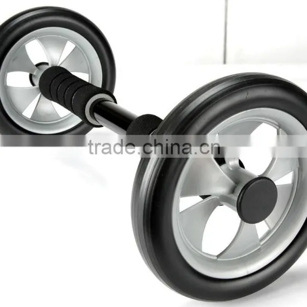 2 in 1 Massage & Exercise Wheel AB Exercise Easy to Use and Carry Home Gym Exercise Wheel AB WHEEL Brake Exercise Wheel Massage photo-4