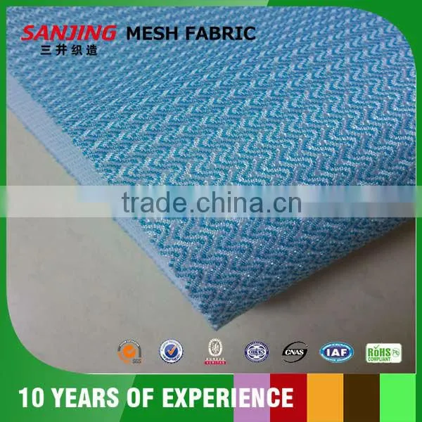 Navy Striature Mesh Fabric for Back Pad
