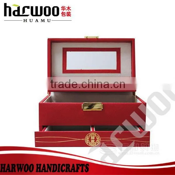 2016 Trendy Leather Cosmetic Shaped Shell Jewelry Boxes photo-5