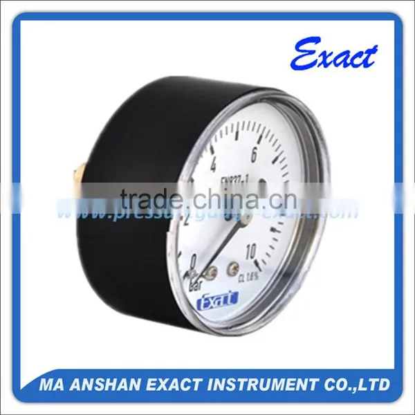 Black Type Rear Mount Air Gauge With Plastic Window