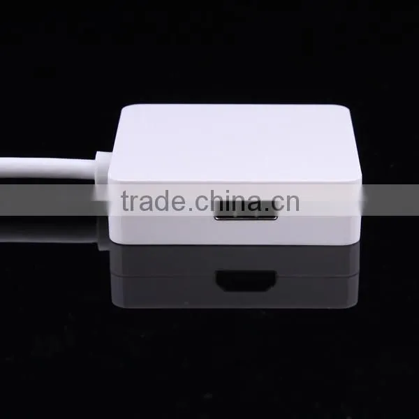 Hotest 1pc 3 in 1 Mini DP Displayport Thunderbolt to HDMI DVI VGA Adapter for MacBook Good Quality photo-4