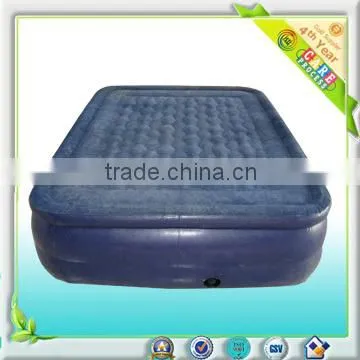 Inflatable Flocked Queen Size Pvc Air Bed With Pump Built in photo-4