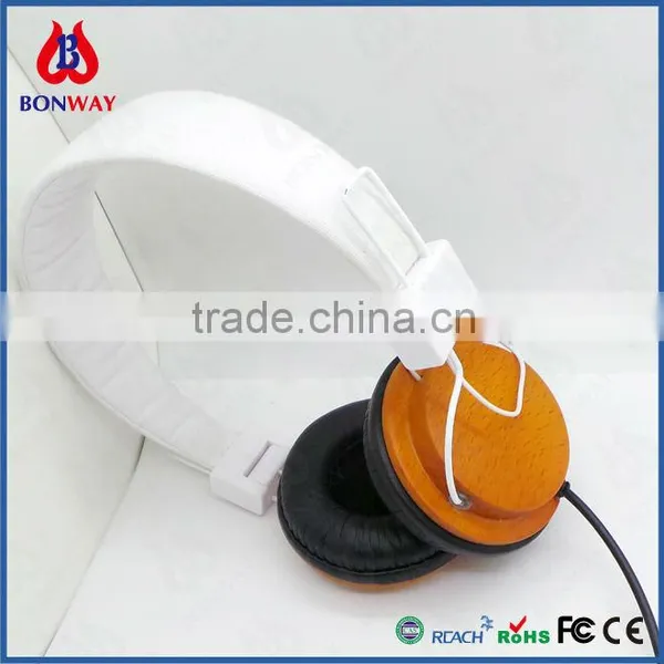 Ball Shape Wooden Headset Stereo Headphone photo-4