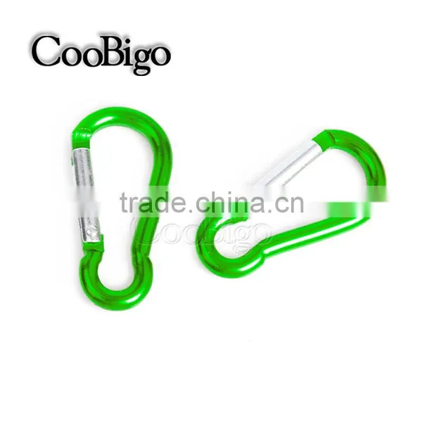 Colorful Aluminum Spring Carabiner Snap Hook Hanger Keychain Hiking Camping #FLQ186-6C(Mix-s) photo-4