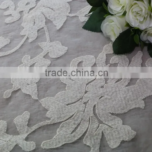 Dress Floral Organza Fabric African Organza Lace Fabric Embroidered Organza Fabric photo-4