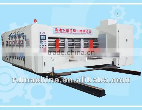[RD-C910-2200-2] Automatic High Speed 2 Color Corrugated Carton Box Flexo Printing Die-cutting Machine photo-2