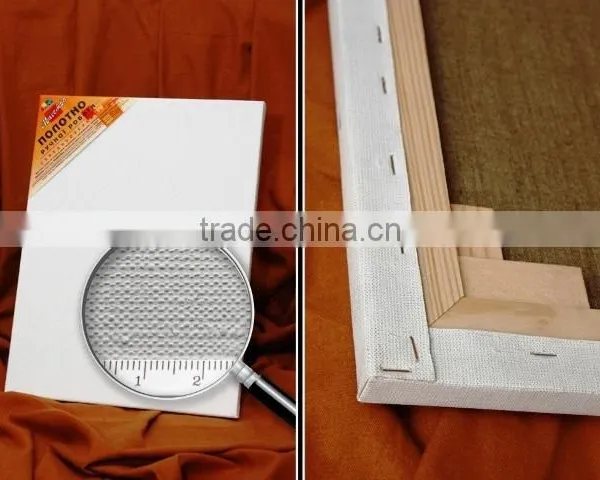 Stretched Canvas Framed Cotton Fine Grain 270 gm