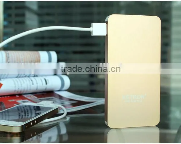 Li-polymer Delicacy High Capacity Led Light Ultra-thin Power Bank 2.1a photo-6