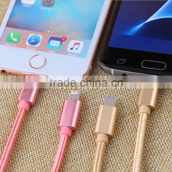 2016 New Product 2 in 1 Usb Data Cable One Head for Ios and Android photo-6