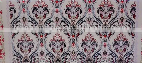 3D Laser Tablecloth Pvc Tablecloth Golden Color Latest Design photo-3