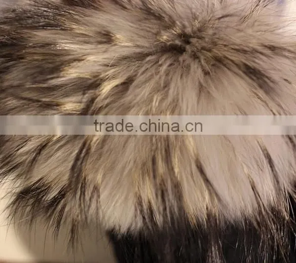 Fluffy Design Dyed Color Raccoon Fur Wrist Warmers Imitated Silver Fox Fur Sleeves Cuff Could Custom photo-5