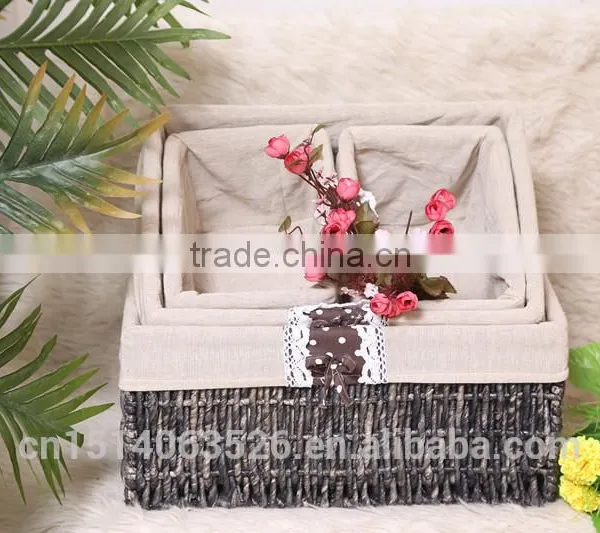 Chinese Feature Natural Material Gift Basket for Storage photo-4