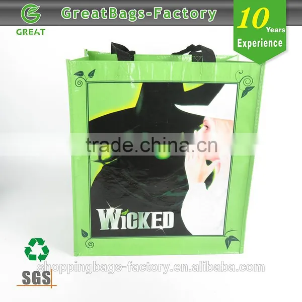 Ecoriendly RPET Fabric Bag Shopping Laminated Tote Bag for Promotion