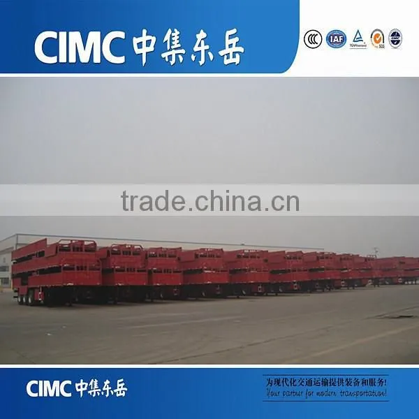 CIMC Triangle Tyre/BPW Axle Side Wall Flatbed Semi Trailer Sales Vietnam photo-5