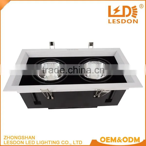 Aluminum Lamp Body Material and Led Light Source Square Recessed Spot Lights Replace Metal Halogen Lamp