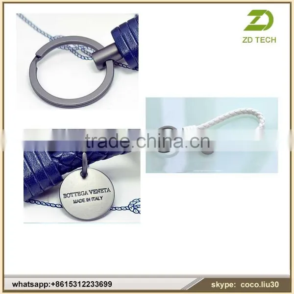 Promotional Braid Leather Key Chain With Logo/braid Leather Key Chain /Custom Braid Leather Key Chain ZDS2028 photo-2