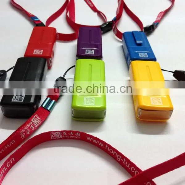 2015 Famous Design Top Quality Pocket Name Rubber Self Inking Stamp