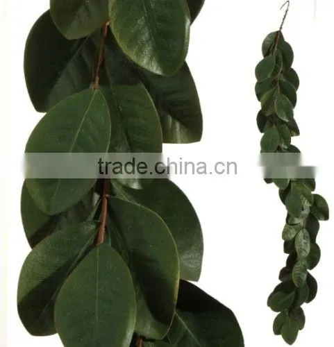 Artificial Magnolia Leaf Wreath photo-4