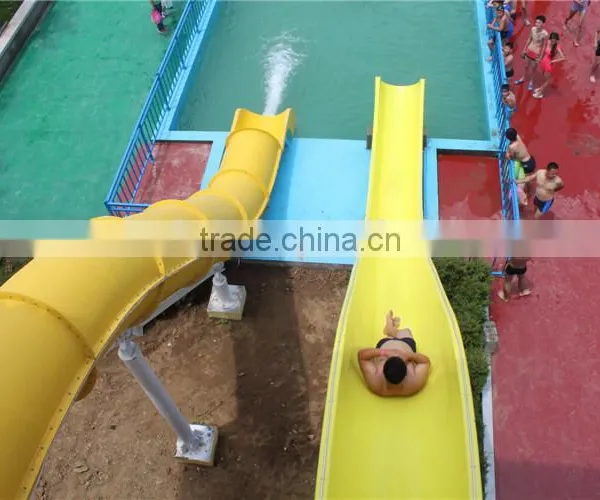 2015- 2016 Water Play Equipment Fiberglass Water Slide Tubes Fiberglass Pool Double Slides photo-2